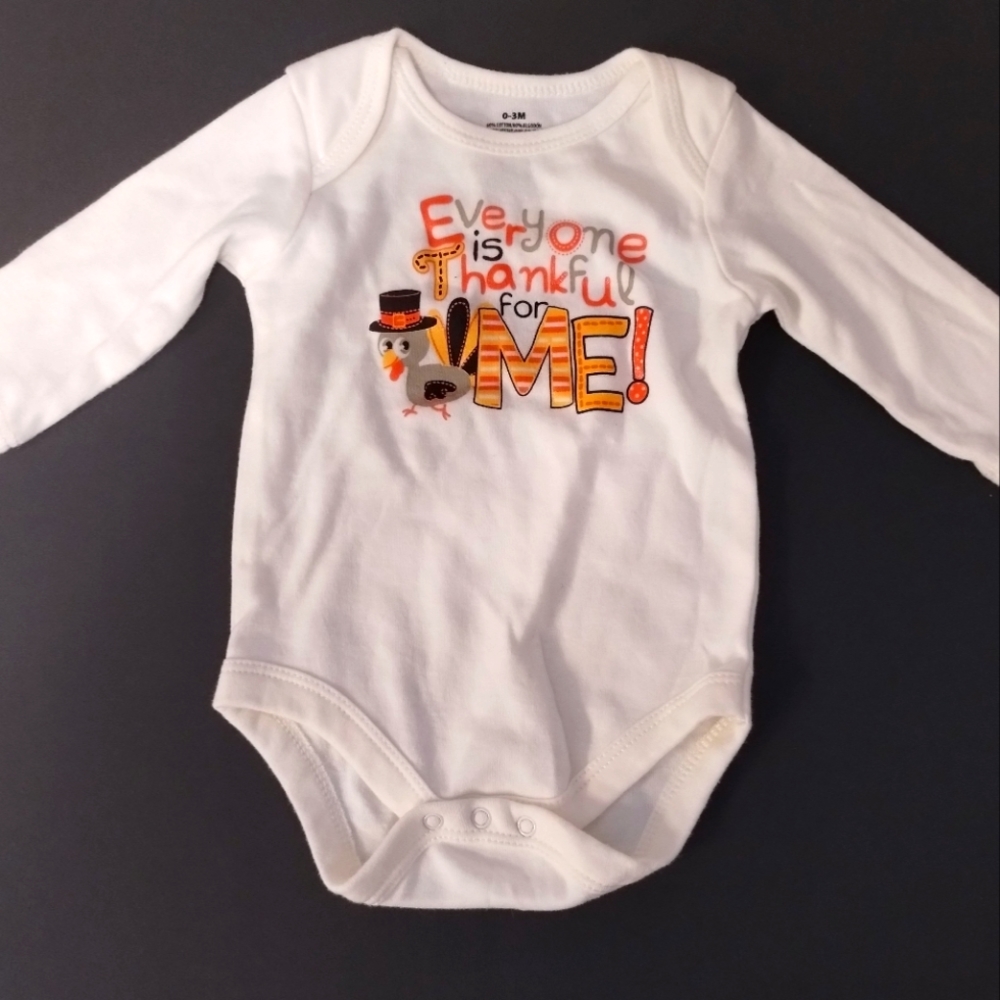 0-3M bodysuit/ onesie cotton white